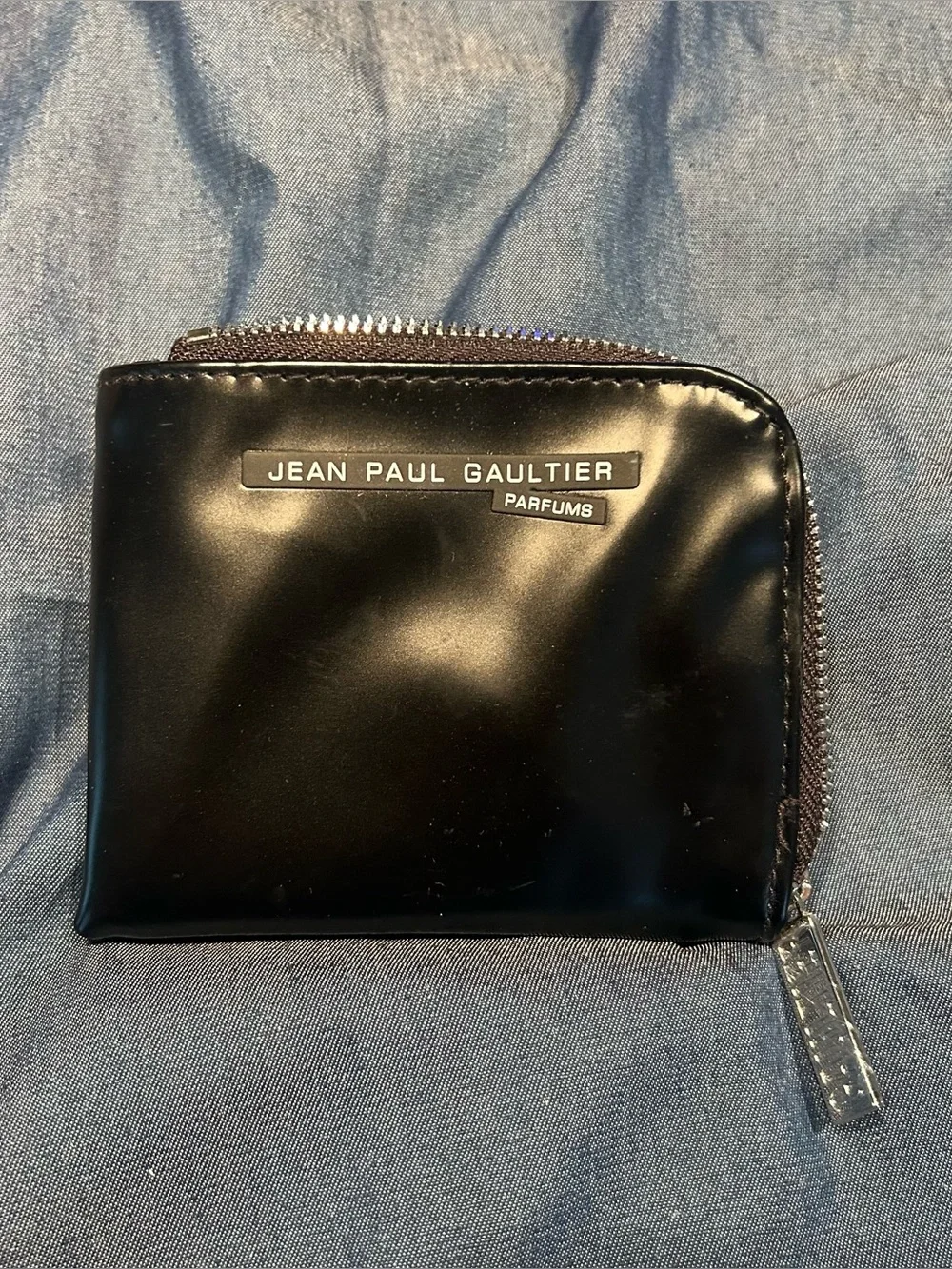 Jean Paul Gaultier Parfums Black Zip-Around  Wallet